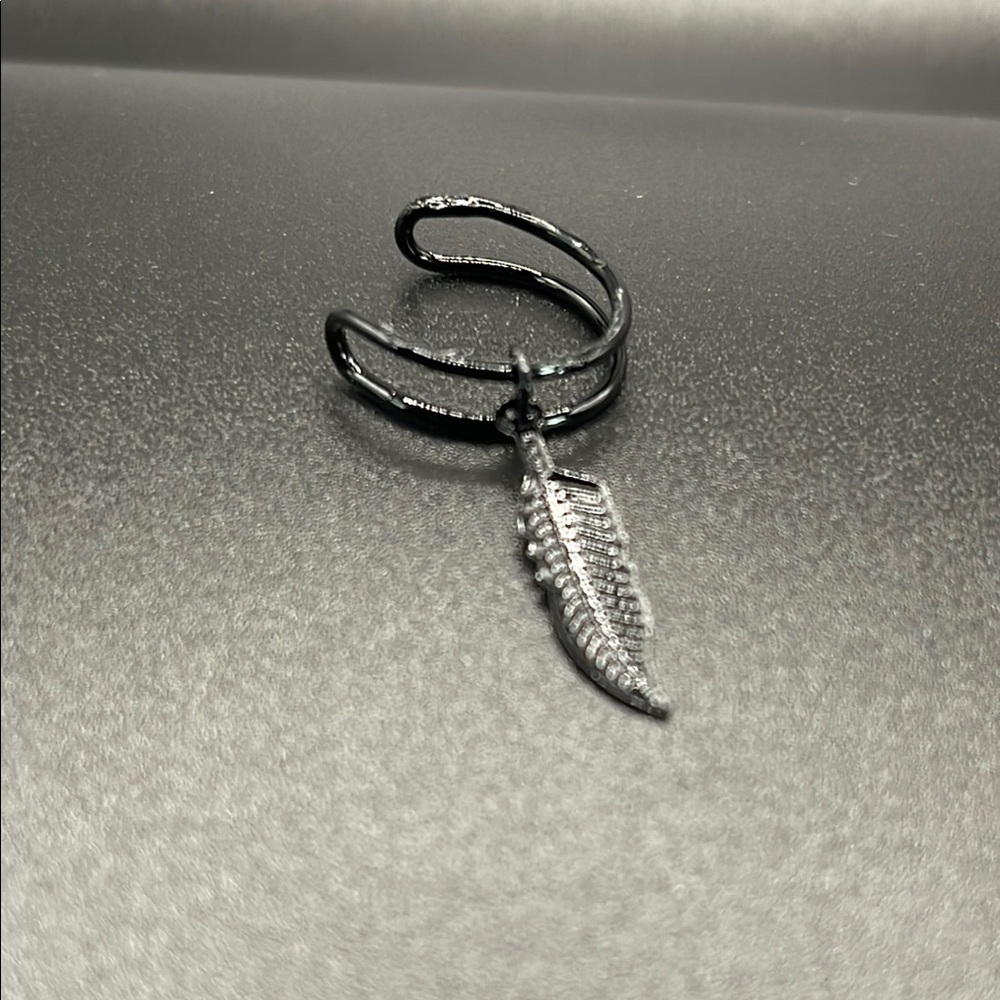 Feather Earlobe Ring
